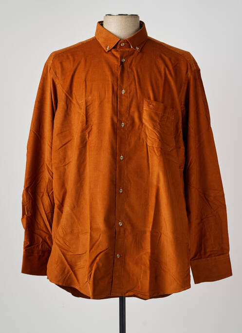Chemise manches longues coupe droite orange BANDE ORIGINALE homme
