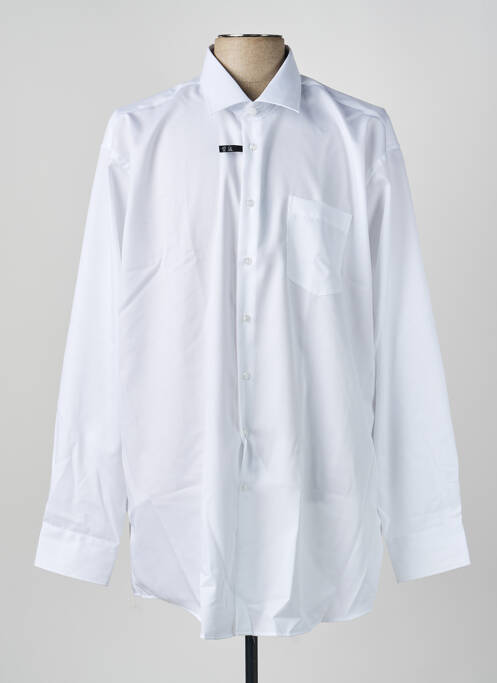 Chemise manches longues coupe droite blanc SEIDENSTICKER homme