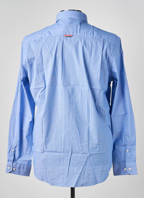 Chemise manches longues imprimé rayures bleu DELAHAYE homme