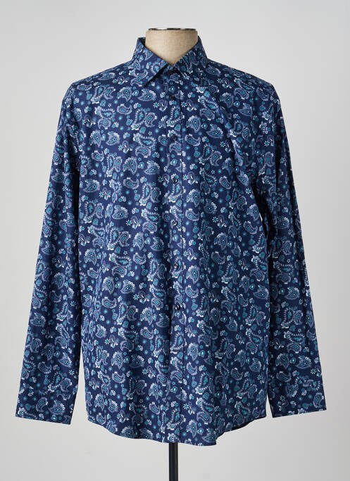 Chemise manches longues coupe cintrée bleu SEIDENSTICKER homme