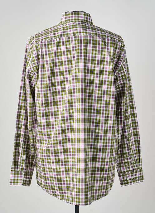 Chemise manches longues imprimé écossais vert SEIDENSTICKER homme