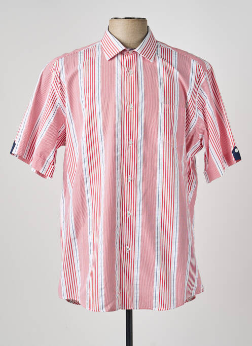 Chemise manches courtes poches rouge LUI homme