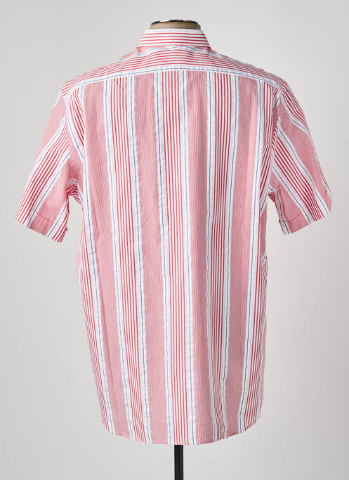 Chemise manches courtes poches rouge LUI homme