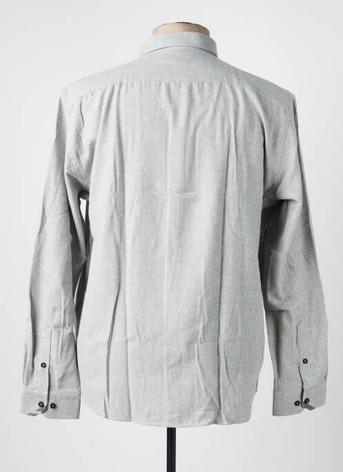 Chemise manches longues coupe cintrée gris CAP 10 TEN homme