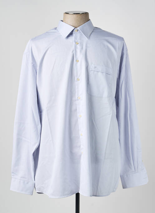 Chemise manches longues coupe cintrée bleu JEAN CHATEL homme