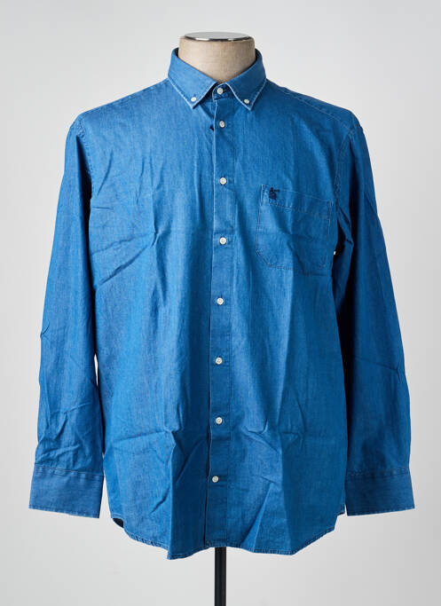 Chemise manches longues coupe cintrée bleu BANDE ORIGINALE homme