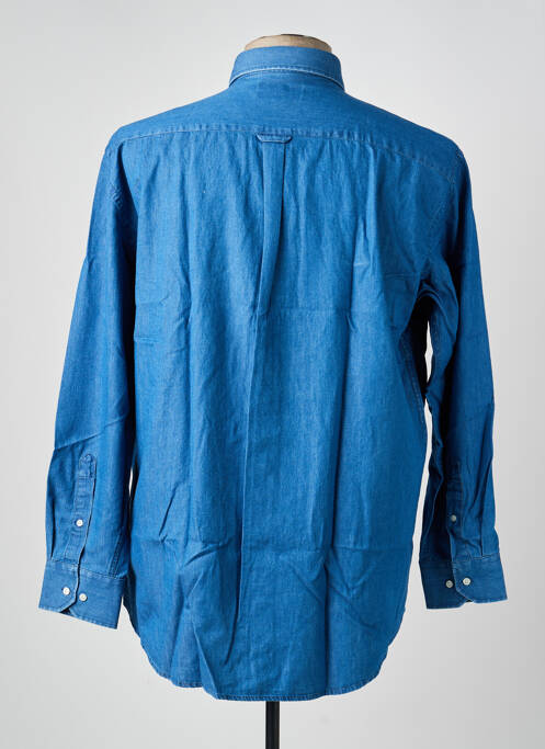 Chemise manches longues coupe cintrée bleu BANDE ORIGINALE homme