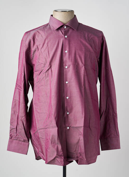 Chemise manches longues coupe cintrée violet SEIDENSTICKER homme