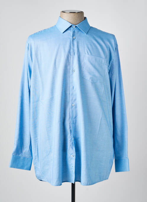 Chemise manches longues coupe cintrée bleu SEIDENSTICKER homme