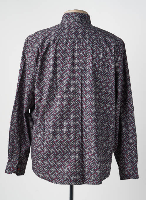 Chemise manches longues imprimé fantaisie bleu CAP 10 TEN homme