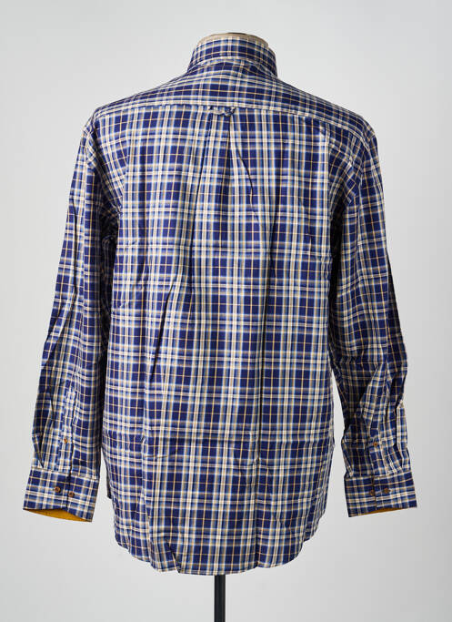Chemise manches longues imprimé écossais bleu BANDE ORIGINALE homme