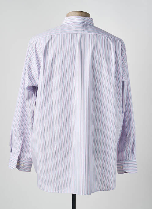 Chemise manches longues imprimé rayures violet LUI homme