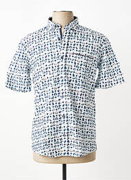Chemise manches courtes imprimé fantaisie blanc CAP 10 TEN homme