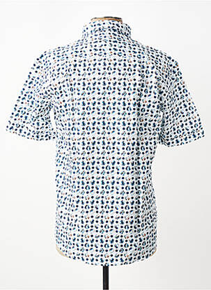 Chemise manches courtes imprimé fantaisie blanc CAP 10 TEN homme