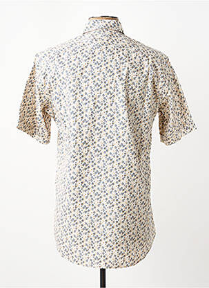 Chemise manches courtes imprimé fantaisie beige LUI homme
