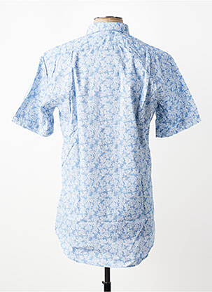 Chemise manches courtes imprimé fantaisie bleu LUI homme