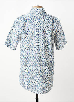 Chemise manches courtes imprimé fantaisie bleu LUI homme