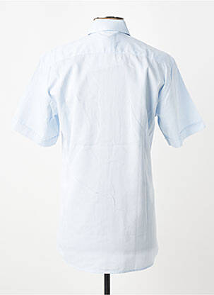 Chemise manches courtes coupe droite bleu CHATEL homme