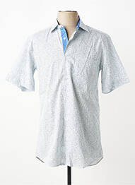 Chemise manches courtes imprimé fantaisie blanc LUI homme