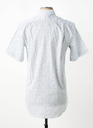 Chemise manches courtes imprimé fantaisie blanc LUI homme