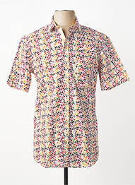 Chemise manches courtes imprimé fantaisie blanc FOXX homme