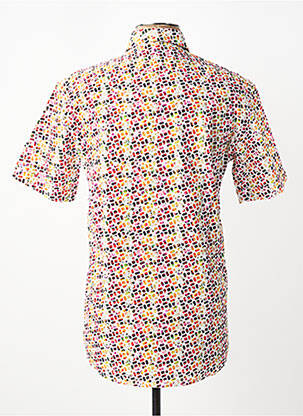Chemise manches courtes imprimé fantaisie blanc FOXX homme