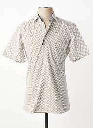 Chemise manches courtes imprimé fantaisie beige CHATEL homme