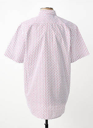Chemise manches courtes imprimé fantaisie blanc LOUIS VICTOR homme