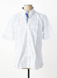 Chemise manches courtes imprimé fantaisie blanc CAP 10 TEN homme