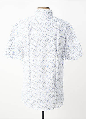 Chemise manches courtes imprimé fantaisie blanc CAP 10 TEN homme