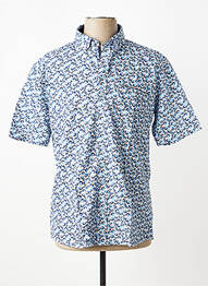 Chemise manches courtes imprimé fantaisie bleu CAP 10 TEN homme