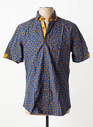 Chemise manches courtes imprimé fantaisie bleu CAP 10 TEN homme