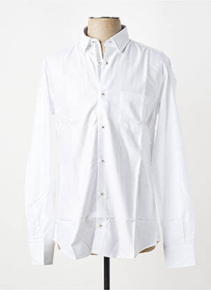 Chemise manches longues coupe droite blanc LUI homme