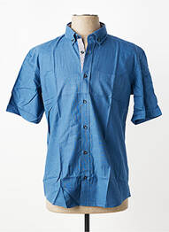 Chemise manches courtes coupe droite bleu CAP 10 TEN homme