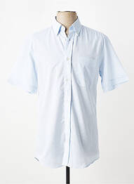 Chemise manches courtes coupe droite bleu LUI homme