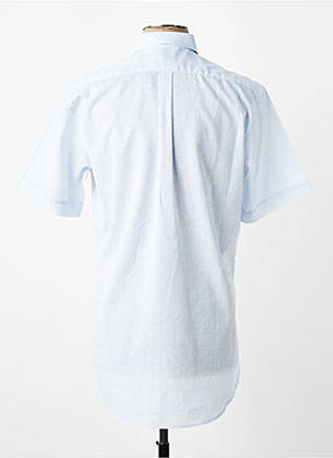 Chemise manches courtes coupe droite bleu LUI homme