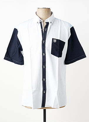 Chemisier manches courtes manches courtes blanc CAP 10 TEN femme
