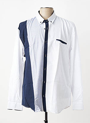 Chemise manches courtes imprimé fantaisie blanc CAP 10 TEN homme