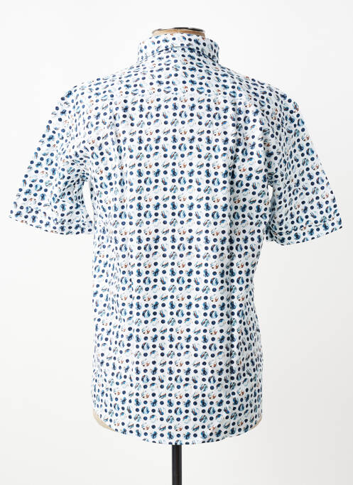 Chemise manches courtes imprimé fantaisie blanc CAP 10 TEN homme