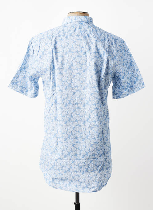 Chemise manches courtes imprimé fantaisie bleu LUI homme