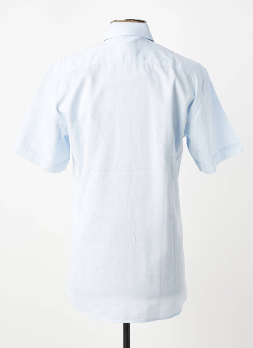 Chemise manches courtes coupe droite bleu CHATEL homme