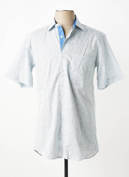 Chemise manches courtes imprimé fantaisie blanc LUI homme