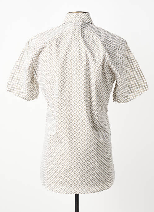 Chemise manches courtes imprimé fantaisie beige CHATEL homme
