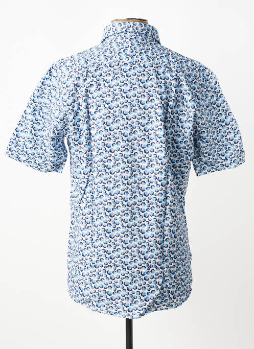 Chemise manches courtes imprimé fantaisie bleu CAP 10 TEN homme