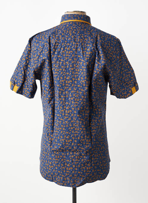 Chemise manches courtes imprimé fantaisie bleu CAP 10 TEN homme