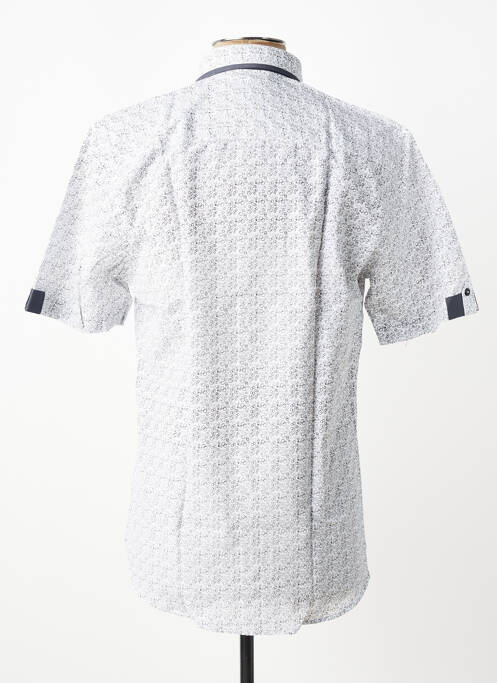 Chemise manches courtes imprimé fantaisie blanc CAP 10 TEN homme