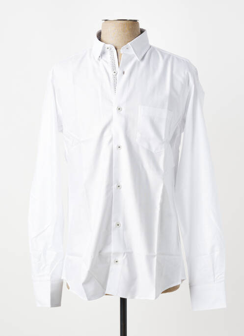 Chemise manches longues coupe droite blanc LUI homme