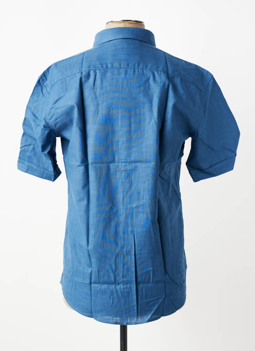 Chemise manches courtes coupe droite bleu CAP 10 TEN homme