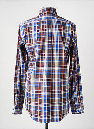 Chemise manches longues poches bleu LUI homme