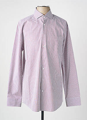 Chemise manches longues imprimé rayures rouge SEIDENSTICKER homme